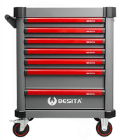 Chariot à outils BESITA 365 pièces, kit d'outils manuels pour mécanicien automobile avec chariot roulant, armoire à outils pour atelier de réparation automobile