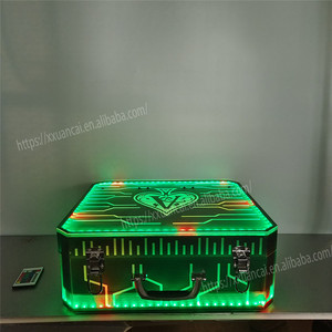 Estuche para 3 Botellas de Champán con Iluminación LED Recargable, Diseño As de Espadas, para Fiestas en Clubes Nocturnos, 2026 - Product Image 3