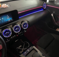 Kit complet d'éclairage d'ambiance intérieur 64 couleurs pour Mercedes Benz W205 X253 GLC, 12V, avec tweeter rotatif pour grille d'aération
