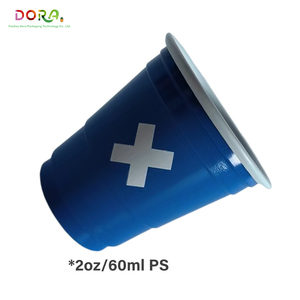 Gobelets en plastique jetables personnalisables pour les salons professionnels Expositions Promotion commerciale pour les fêtes Publicité Verres imprimés <span class=keywords><strong>PS</strong></span> - Product Image 2