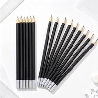 Crayons en bois personnalisés avec logo et forme, mine noire HB 2B 6B-10H, 7 pouces, emballage OEM pour papeterie en gros, certifiés EN71 ISO