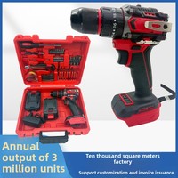 Perceuse à percussion électrique sans balais 21V à couple élevé, alimentée par batterie au lithium, kit complet ou unité nue, directement de l'usine