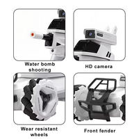 Tank RC Flytec F06 4 canaux avec caméra FPV WiFi 1080p FHD, prêt à l'emploi, chargeur, télécommande, contrôle par application, portée 40m, utilisation en intérieur
