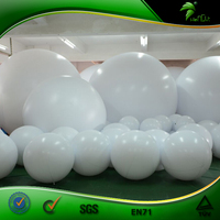 Ballon gonflable blanc de marque, sphère pour éclairage LED clignotant, 80cm, XXL, en promotion