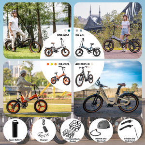 Electric <b>Folding</b> Ebike Rear Hub Motor City <b>Bike</b> Lithium Battery 750W 48V Aluminum Frame New Free Shipping - Product Image 4