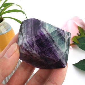 Cristal de Fluorite Arc-en-ciel de Haute Qualité, Forme Libre, Décoration d'Intérieur, Technique de Gravure, 5-10cm, Logo Personnalisé, Art Populaire - Product Image 6