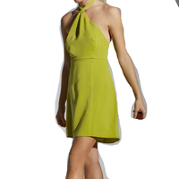 Robe moulante sexy pour femmes, taille plus, col halter, robe de soirée sexy, robe mini en satin pour femmes