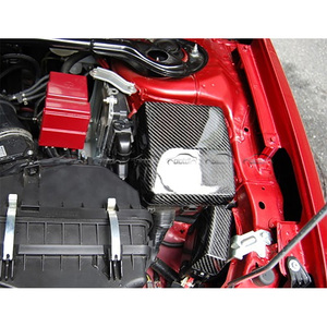 Para Mitsubishi Lancer Evolution EVO 10 X añadir motor de automóvil de fibra de carbono de la caja de fusibles Hood cubierta 2 uds 2008 + - Product Image 1