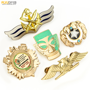 Tùy Chỉnh Truyền Thống Hiện Đại Phong Thủy Men Ve Áo Pins Cứng/Mềm 3D Kim Loại Kẽm Hợp Kim Đúc Chết Cắt Logo Trâm Huy Hiệu Nhà Sản Xuất - Product Image 1