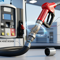 Raccord de tuyau de distribution de carburant en aluminium Primeman Factory Direct ZH-S45, articulation pivotante à 360 degrés pour mélange d'essence, de diesel et d'éthanol