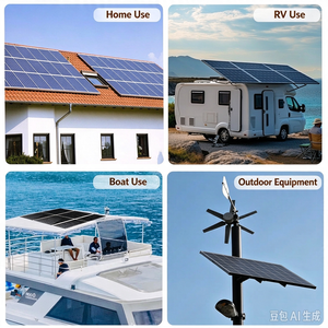 Kit de panneaux solaires monocristallins portables et pliables de 150 W pour le camping, les camping-cars, les activités de plein air et l'alimentation des yachts - Product Image 5