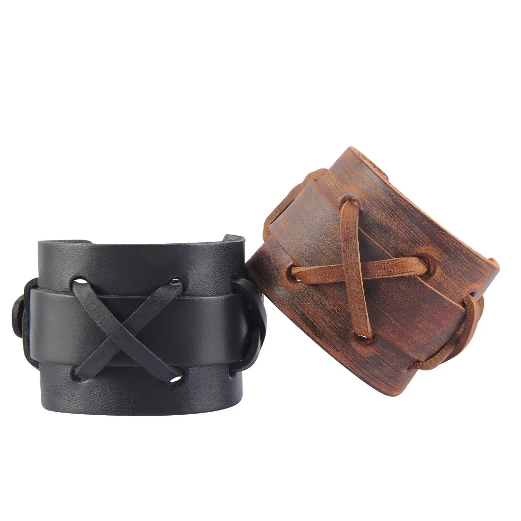 punk leather bracelets