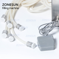 ZONESUN 6 têtes bec pochette boisson sac liquide Machine de remplissage commande numérique Compact précis numérique Machine de remplissage