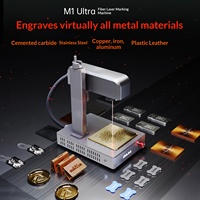 Nouvelle petite machine de marquage et de gravure au laser à fibre optique entièrement automatique de 10 W haute puissance pour métal et plastique avec garantie de 5 ans