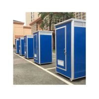 Cabine de toilette mobile portable à unité unique de style moderne pour les chantiers de construction WC mobile extérieur en provenance de Chine Disponible à la vente