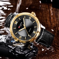 Montre automatique OEM, date et heure, montre mécanique, bracelet en cuir marron, montre pour homme