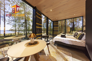 Casa Diminuta Contenedor Moderna en <span class=keywords><strong>Bosque</strong></span>, Montaña y Lago para Resort, Villa <span class=keywords><strong>de</strong></span> <span class=keywords><strong>Camping</strong></span> Campestre, Hogar Móvil o Hotel con Espejos <span class=keywords><strong>de</strong></span> Vidrio - Product Image 5