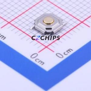 TSA053G15-250T Tactile Switch SMD Switch Single Pole Single Throw Round Button 2.5N Vertical Mount - Product Image 1
