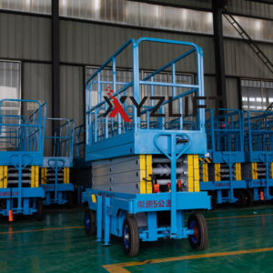 Plateforme élévatrice verticale hydraulique manuelle <span class=keywords><strong>à</strong></span> ciseaux mobiles 4m 6m 8m 10m 12m - Product Image 1