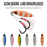 Dragon Addictpro D025 Slow Pitch Jigging Lure Metal Jig 20-100gram Tanpa Kail untuk Memancing di Laut & Air Tawar