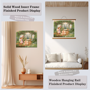 Paint by Numbers Canvas Art Kit Angel Garden Scene with Paints Brushes DIY Home Decor for Adults Kids Pastoral Style - Product Image 6
