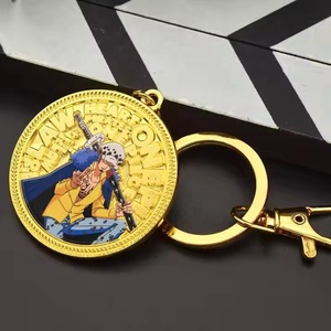 2 Llaveros Metálicos con Monedas Doradas de Anime de Alta Calidad con Diseño Nuevo de Monkey D. Luffy y Portgas D. Ace, como Recuerdo y Regalo Promocional - Product Image 3
