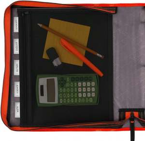 Échantillon gratuit Classeur à fermeture éclair BSCI avec poignée Capacité de 800 feuilles Classeur organisateur multi-poches adapté au collège - Product Image 3