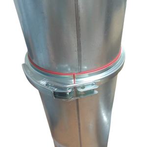 <span class=keywords><strong>Collier</strong></span> <span class=keywords><strong>de</strong></span> <span class=keywords><strong>serrage</strong></span> pour conduit HVAC galvanisé <span class=keywords><strong>de</strong></span> <span class=keywords><strong>200</strong></span> <span class=keywords><strong>mm</strong></span> avec poignée Pince industrielle à dégagement rapide pour une fixation sécurisée - Product Image 4