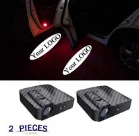 Projecteur LED sans fil pour porte de voiture avec logo personnalisé, lumière de bienvenue pour accessoires de voiture, décoration intérieure