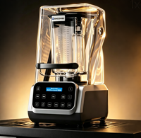 Mixeur Commercial Haute Vitesse Baiwin, Machine à Smoothies Robuste, Broyeur à Glace Haute Vitesse pour Restaurants, Cafés et Bars à Jus