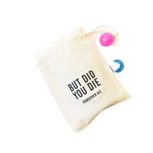 Organic Cotton Canvas <b>Bags</b> <b>Personalized</b> Logo with Drawstring Ribbon Package Cosmetic Storage Dust <b>Bag</b> Recycle - Product Image 1