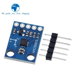 Módulo <span class=keywords><strong>de</strong></span> <span class=keywords><strong>sensor</strong></span> <span class=keywords><strong>de</strong></span> magnetómetro <span class=keywords><strong>de</strong></span> brújula <span class=keywords><strong>de</strong></span> triple eje QMC5883L <span class=keywords><strong>de</strong></span> 3V-5V, módulo <span class=keywords><strong>de</strong></span> <span class=keywords><strong>campo</strong></span> magnético <span class=keywords><strong>de</strong></span> tres ejes para <span class=keywords><strong>Arduino</strong></span>, 2 unidades - Product Image 2