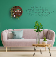 Présentoir flottant pour la maison Étagère murale décorative en bois rustique pour cristaux de pierre et huiles essentielles