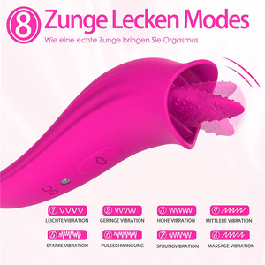 Produits sexuels pour adultes, vibrateur léchant la langue pour la masturbation clitoridienne, vibrateur vaginal, point G, vibrateur clitoridien, masseur léchant les mamelons - Product Image 5