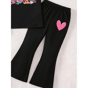 Traje Informal Negro para Niños, Ropa para Niñas Pequeñas, Conjuntos de Verano - Product Image 2