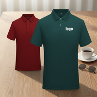 Hoogwaardig heren golf shirt op maat ontworpen logo formeel slim kortmouwig ademend gebreid geborduurd shirt