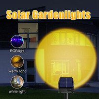 Projecteur extérieur étanche, lampes solaires pour pelouse, décoration de jardin, lampes à piquer dans le sol