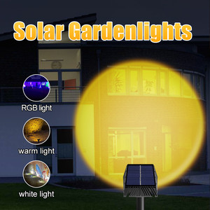 Projecteur extérieur étanche, lampes solaires pour pelouse, décoration de <span class=keywords><strong>jardin</strong></span>, lampes à piquer dans le sol - Product Image 4