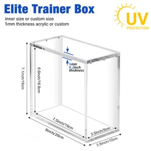 Astrid Display Decor Etb Protector Case 5mm Ultra Clear Acrylic Display Boxes for Department Store Use Compatible <b>Trainer</b> <b>Box</b> - Product Image 2