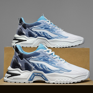 รองเท้ากีฬาผู้ชายดีไซน์ใหม่รับฤดูใบไม้ผลิ  หน้าผ้าตาข่าย พื้นรองเท้า EVA  น้ำหนักเบา  ลดแรงกระแทก  กันลื่น  สวมใส่ง่าย  ใช้ได้ทุกฤดู - Product Image 2