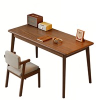 Bureau d'étude rectangulaire pour étudiant, bureau d'écriture pour la maison, la chambre à coucher, le bureau, bureau d'ordinateur simple en MDF multifonctionnel