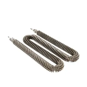 Stainless Steel 304 Finned Strip Heater Finned Tubular Heating Element Straight Shape Finned Tubular Heater