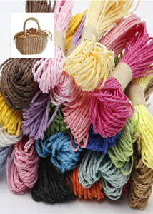 Fil <span class=keywords><strong>de</strong></span> Yafit teint écologique <span class=keywords><strong>Raphia</strong></span> 100% en Fiber végétale, cordes en papier <span class=keywords><strong>Raphia</strong></span> pour tissage <span class=keywords><strong>de</strong></span> sacs, chapeaux, paniers artisanaux - Product Image 2