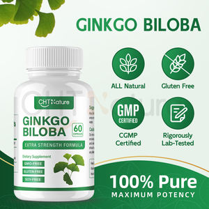CHTNature OEM Extrait Naturel de <span class=keywords><strong>Gingko</strong></span> <span class=keywords><strong>Biloba</strong></span> Poudre 60 gélules/Bouteille <span class=keywords><strong>Gingko</strong></span> <span class=keywords><strong>Biloba</strong></span> Capsules - Product Image 4