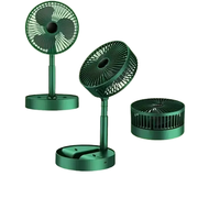 Ventilateur de table rafraîchisseur d'air, puissant flux d'air, inclinaison réglable, faible bruit 28 dB, silencieux, 3 vitesses, rechargeable