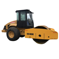 Rouleau de route à tambour lisse et vibrant Cat Cs683e de 18 tonnes à vendre compacteur de terre Cs-683e Caterpillar
