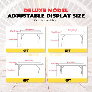 Cubierta de Mesa y Camino de Mesa Personalizados con Impresión a Todo Color, en Spandex Elástico, para Eventos <span class=keywords><strong>Urgentes</strong></span>, Marketing y Exhibiciones - Product Image 6