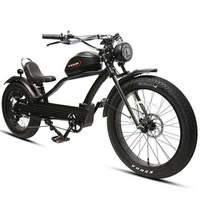 Vélo électrique TXED puissant, 26 pouces, 7 vitesses, pneus larges, 48V 500W, pour le tourisme