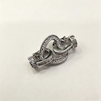 Fabricant de fermoirs de bijoux personnalisés, fermoirs en argent sterling 925 en forme de cœur, fermoirs légers pour bracelets de perles, accessoires de collier de luxe, connecteurs