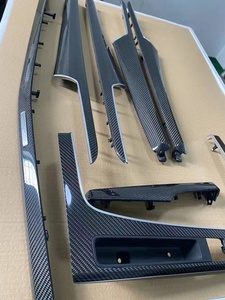Juego de 7 Piezas de Molduras Interiores para el Panel del Tablero de Fibra de Carbono para <span class=keywords><strong>Audi</strong></span> A6 C7 C8 A4 B8.5 A3 8V S5 B9 B9.5 Q5 S3 S4 A5 B8 R8 - Product Image 3